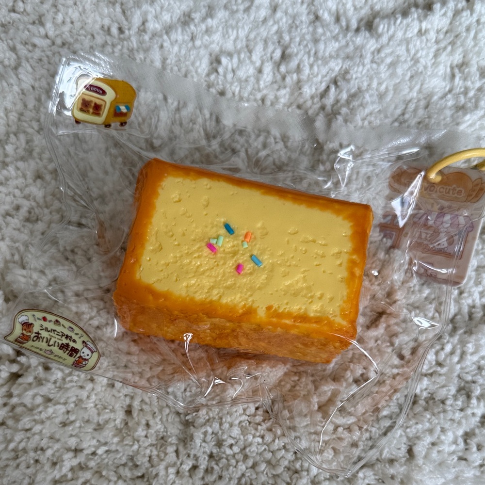 Taba squishy toy (Yellow Orange Dessert Squishy)